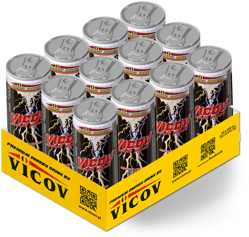 Vicov tray of twelve cans